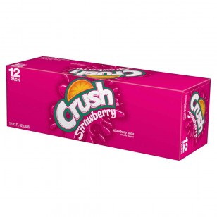 Crush Strawberry Soda 12oz (355ml) 24 Pack
